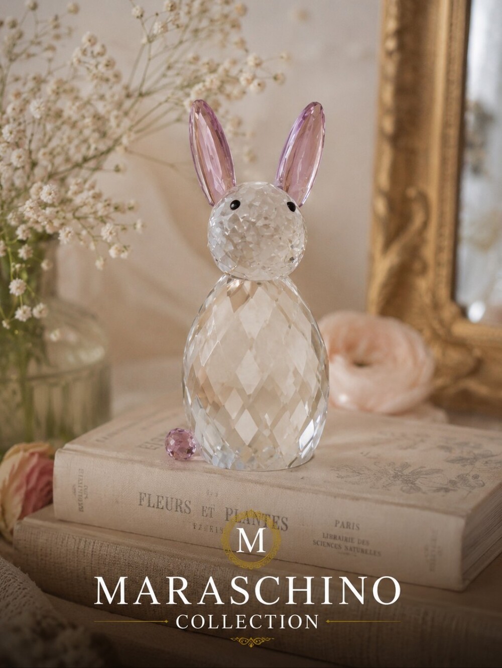 Oleg Cassini Crystal Rabbit Figurine | Paperweight NIB